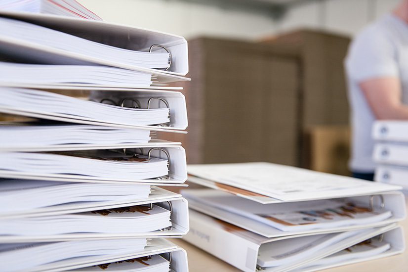 Ringbücher gedruckt und Cover individuell gestaltet